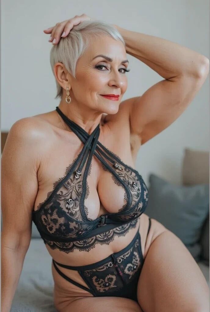 Nice and Sexy Mature/Granny in Lingerie (Mix) 