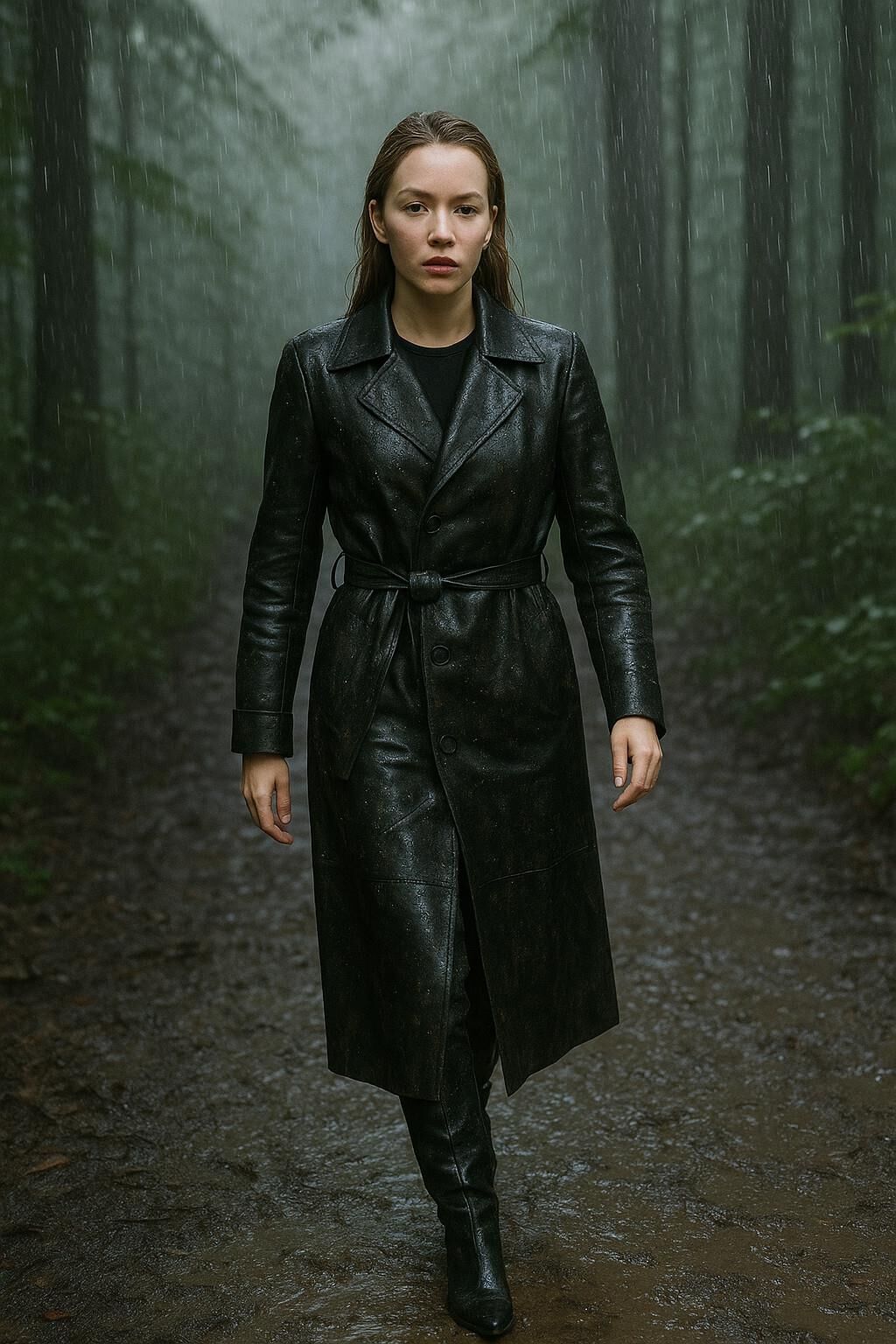 A.I. Leather in Rain and Mud