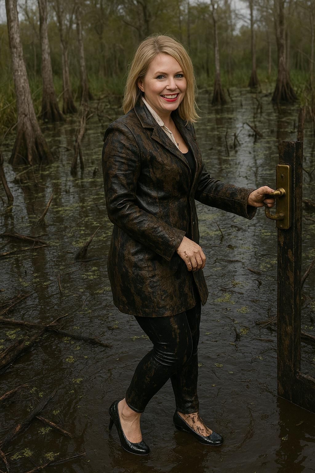 A.I. Leather in Rain and Mud