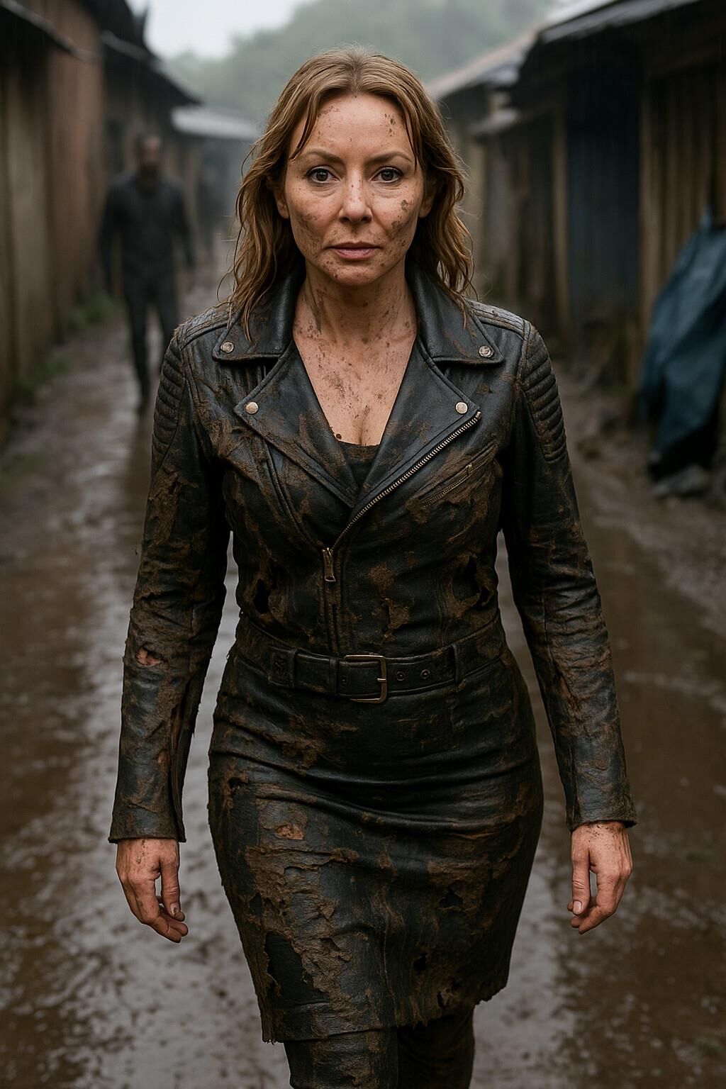 A.I. Leather in Rain and Mud