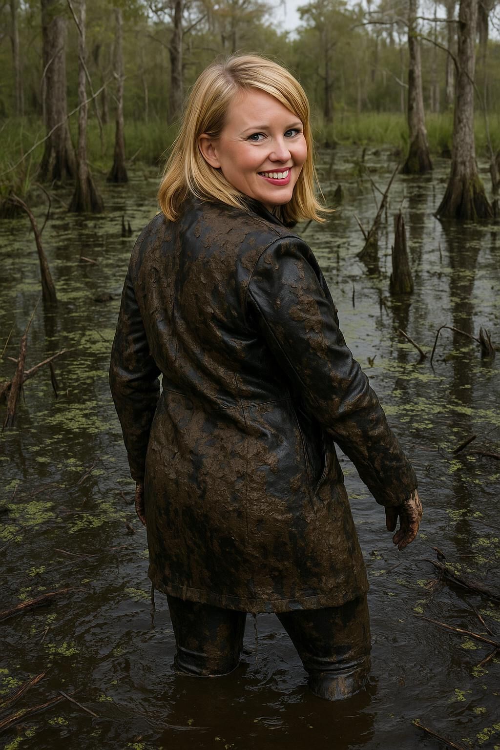 A.I. Leather in Rain and Mud