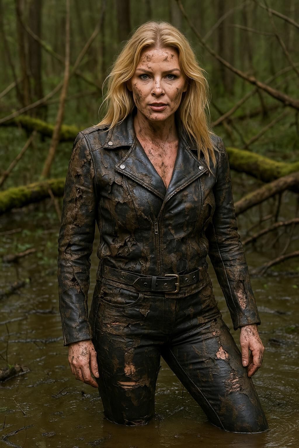A.I. Leather in Rain and Mud