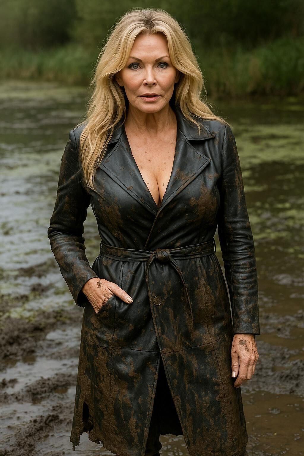 A.I. Leather in Rain and Mud