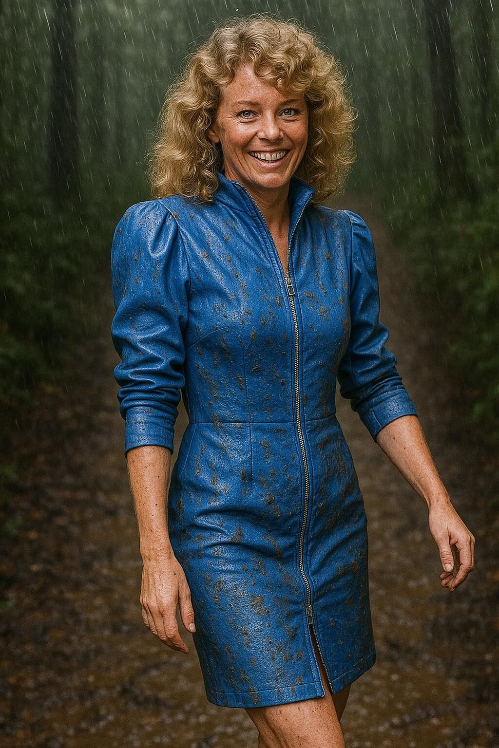 A.I. Leather in Rain and Mud