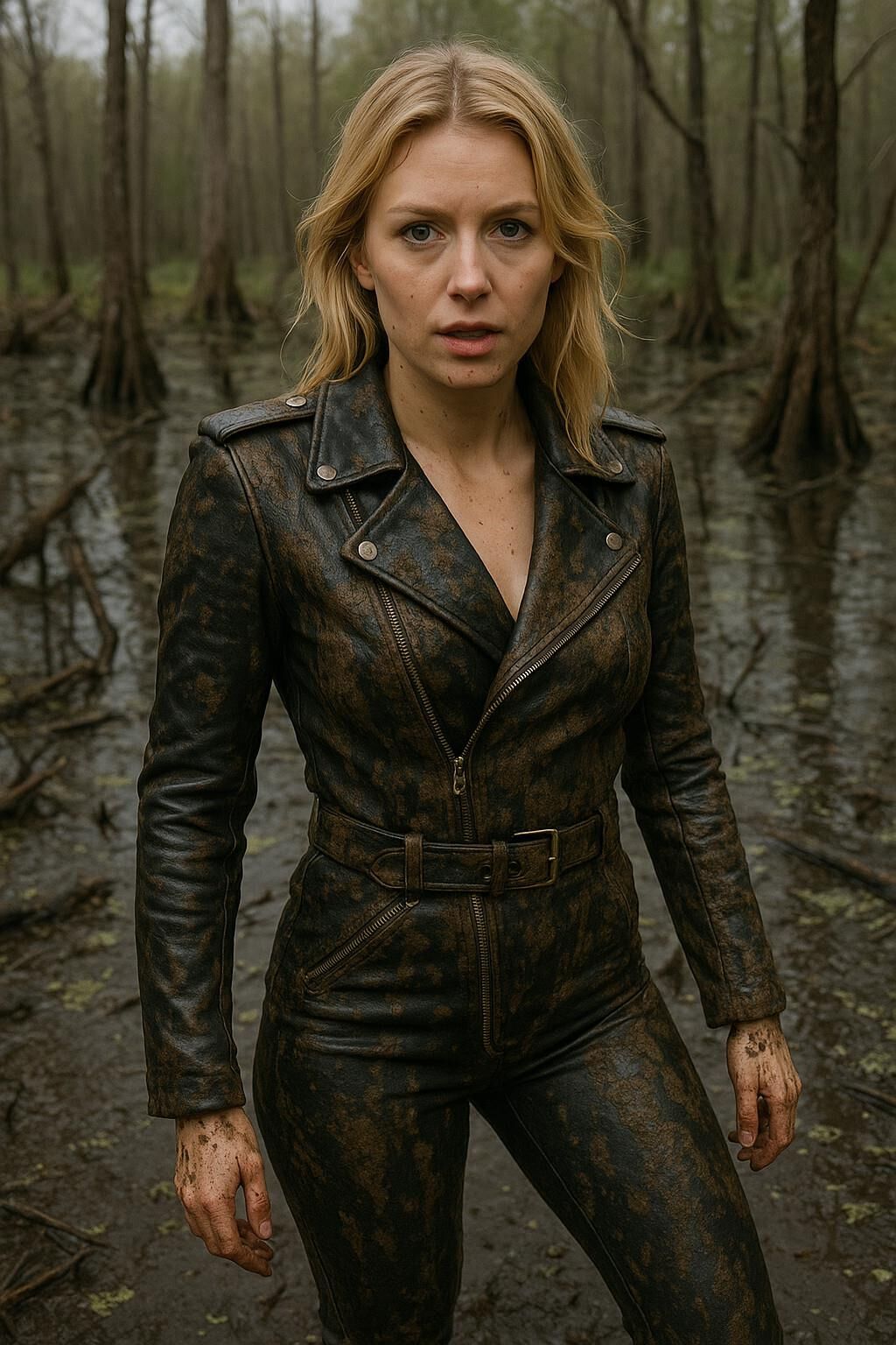A.I. Leather in Rain and Mud