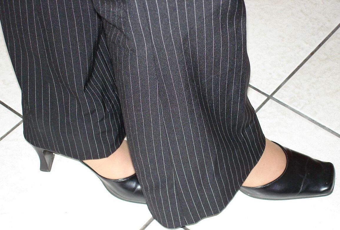 My legs in tights and shoes