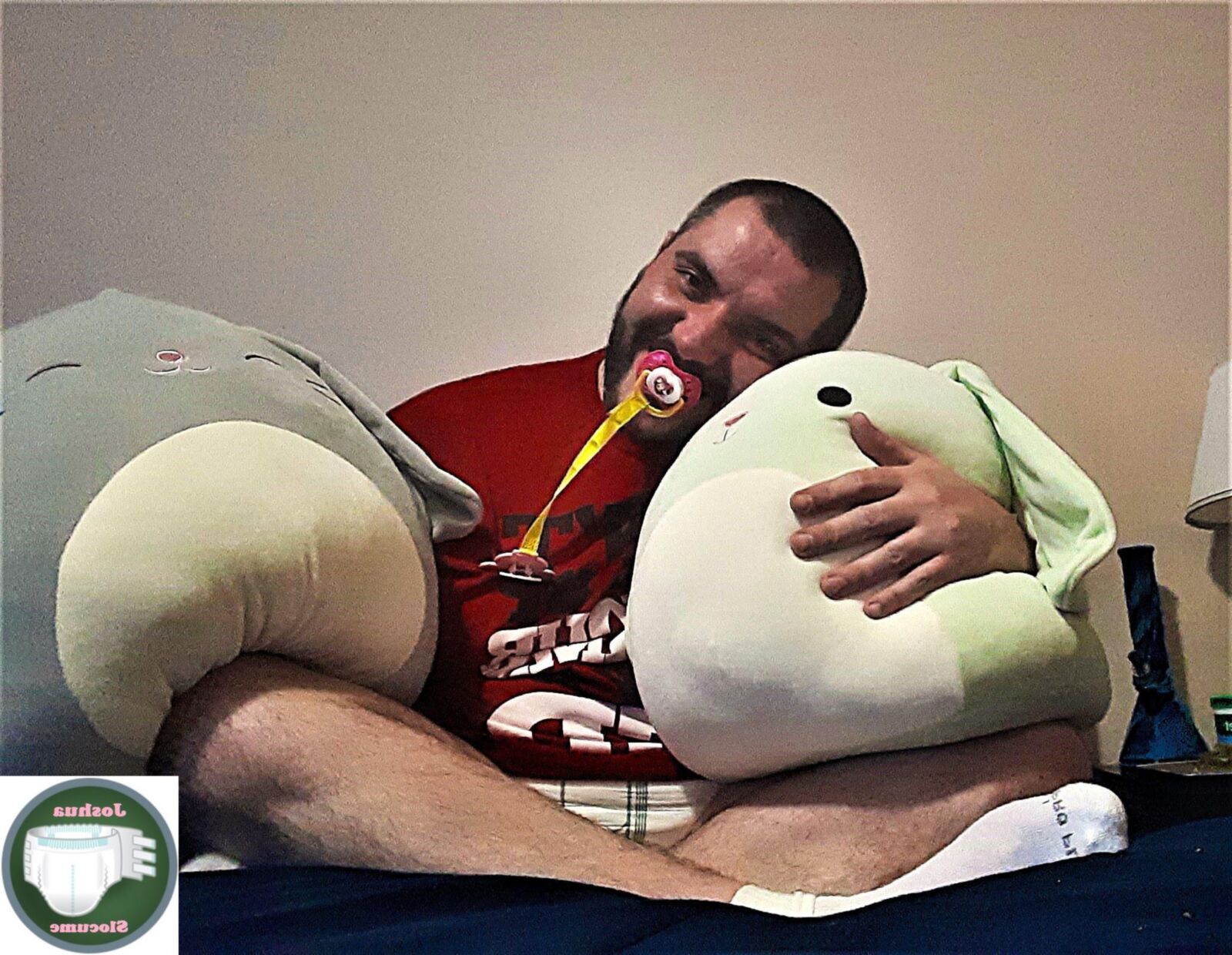 Joshua Slocume gets high with Little Michelle wearing diapers