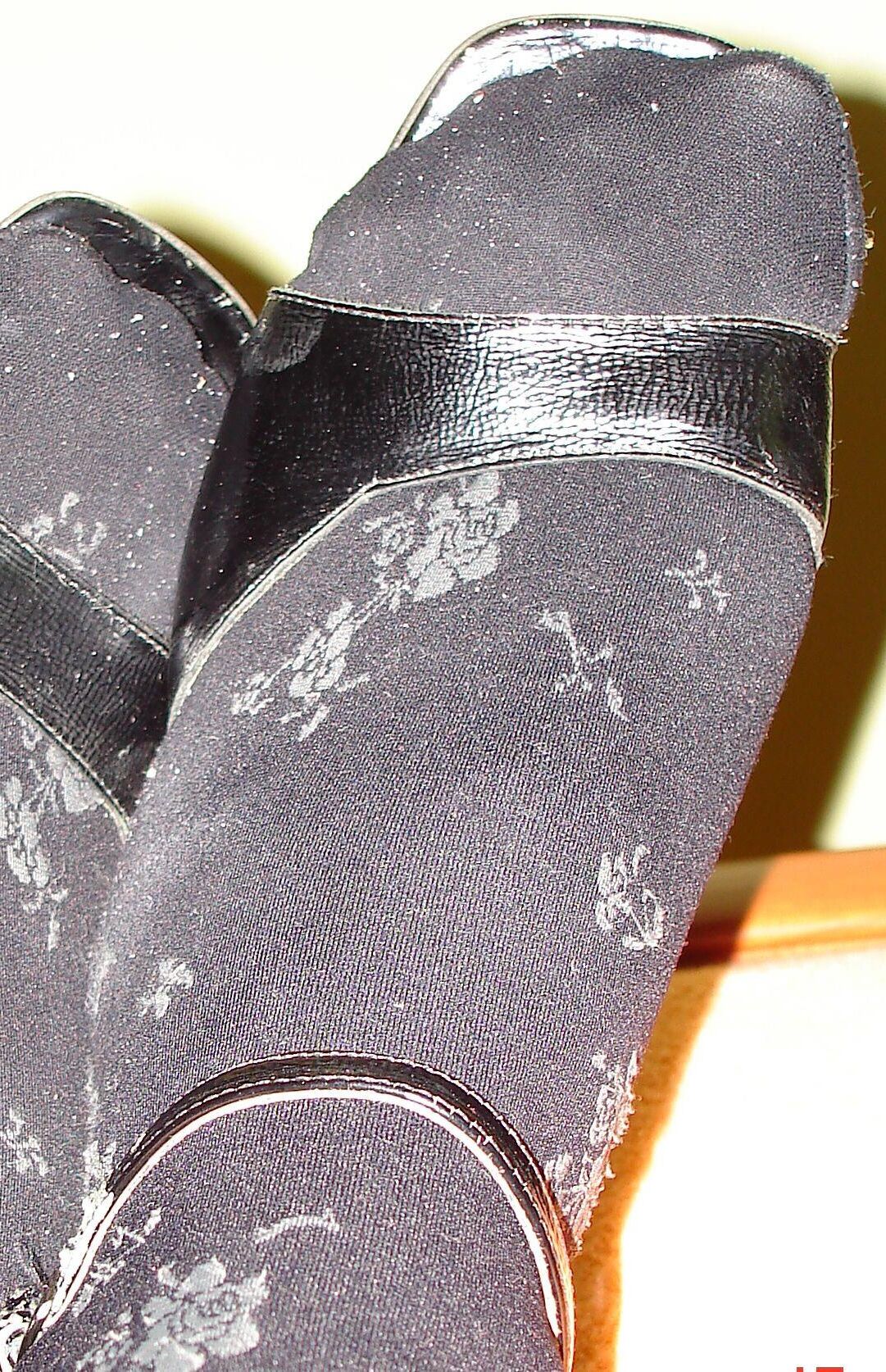 My legs in tights and shoes