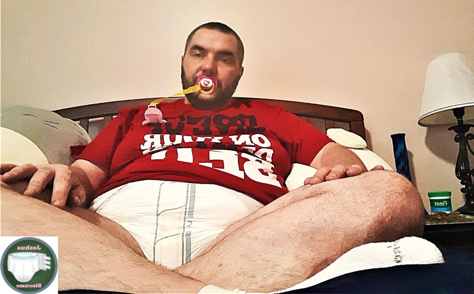 Joshua Slocume gets high with Little Michelle wearing diapers
