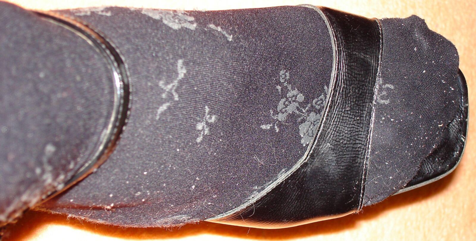 My legs in tights and shoes