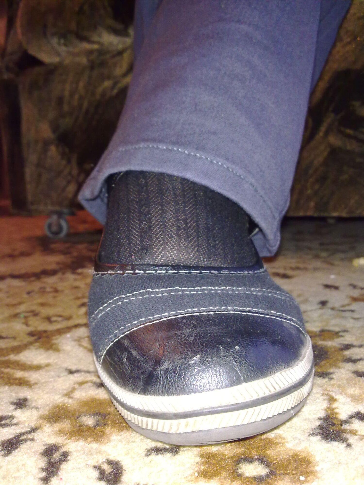 My legs in tights and shoes