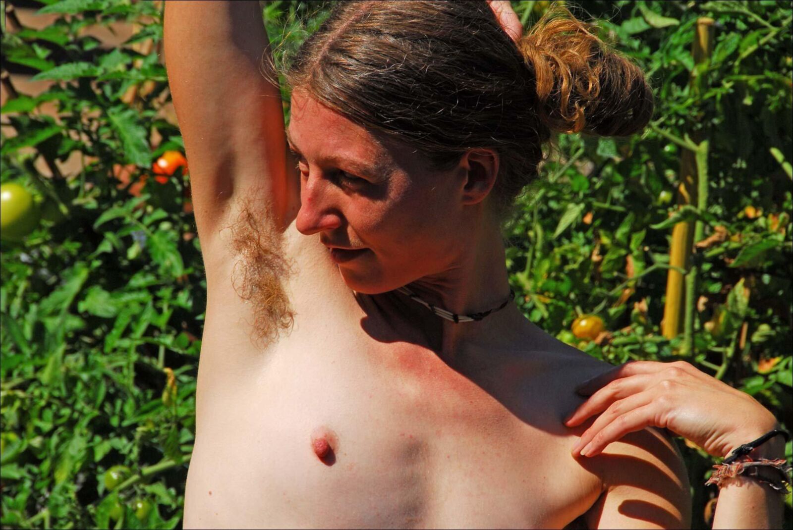 perfect trio pretty face small boobs hairy armpits 