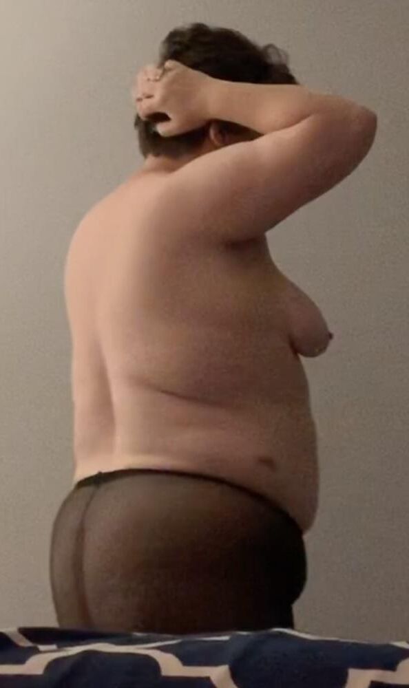 BBW épouse Jennifer Black Pantyhose