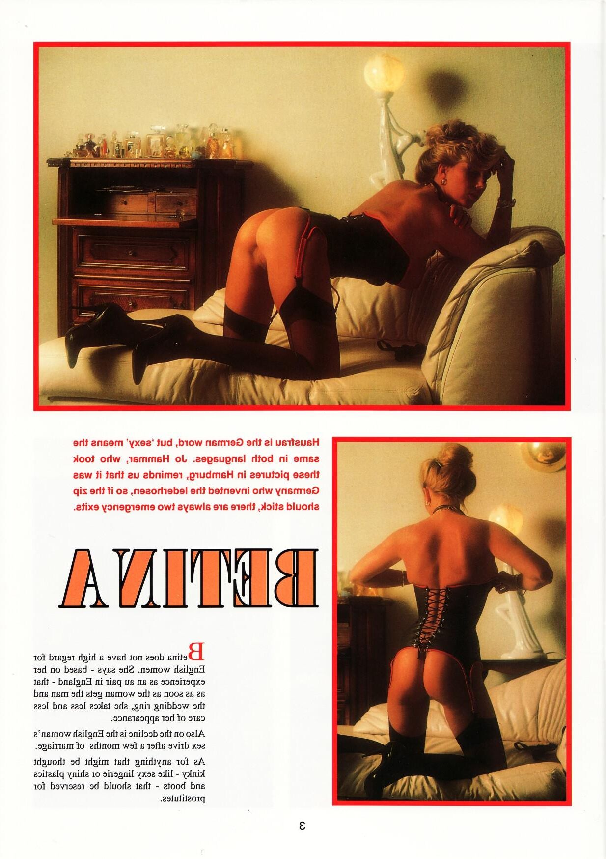 Revistas brilhantes, fetiche vintage, PVC, borracha, femdom