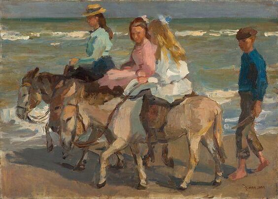 RIDING DONKEY FUN BEACH PLAY