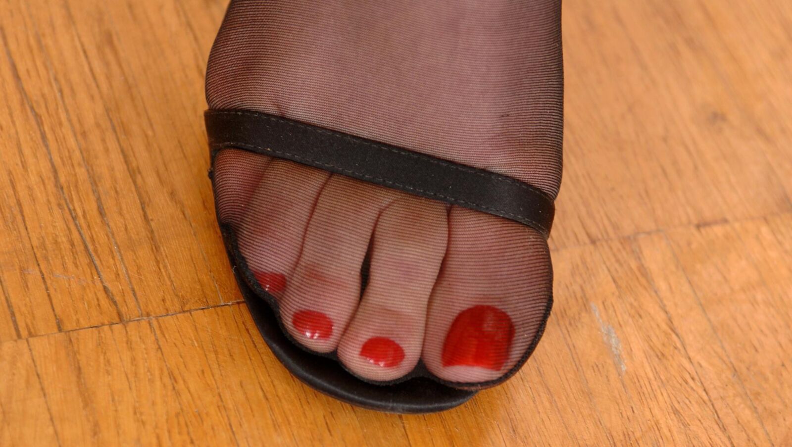 Pieds gros plan en nylons et chaussures