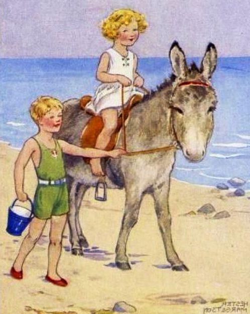 RIDING DONKEY FUN BEACH PLAY
