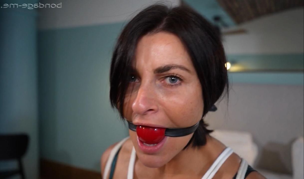 Brunette bondage