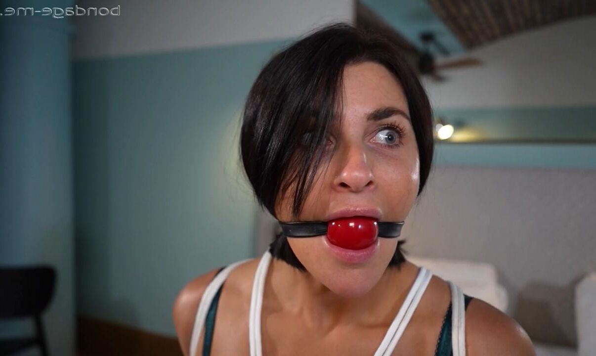 Brunette bondage