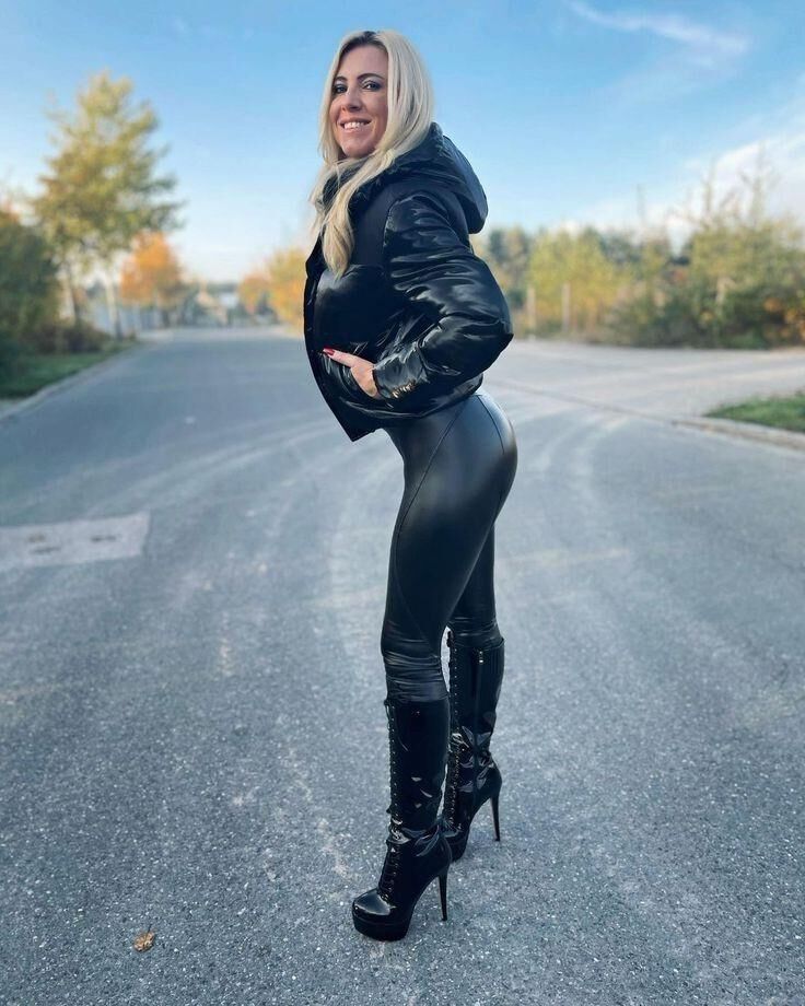 Leather Latex Leggings