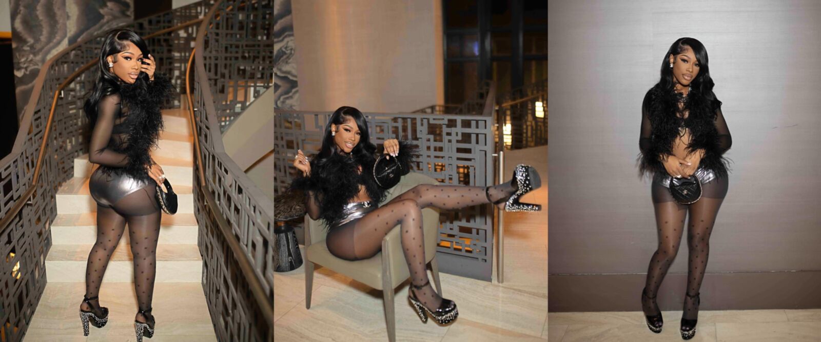 Ebony Pantyhose Beauties 