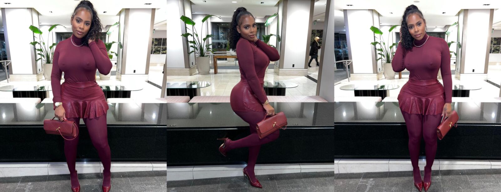 Ebony Pantyhose Beauties 