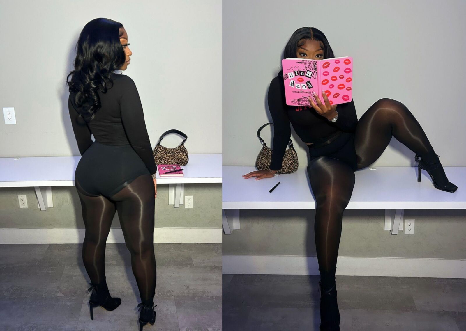 Ebony Pantyhose Beauties 