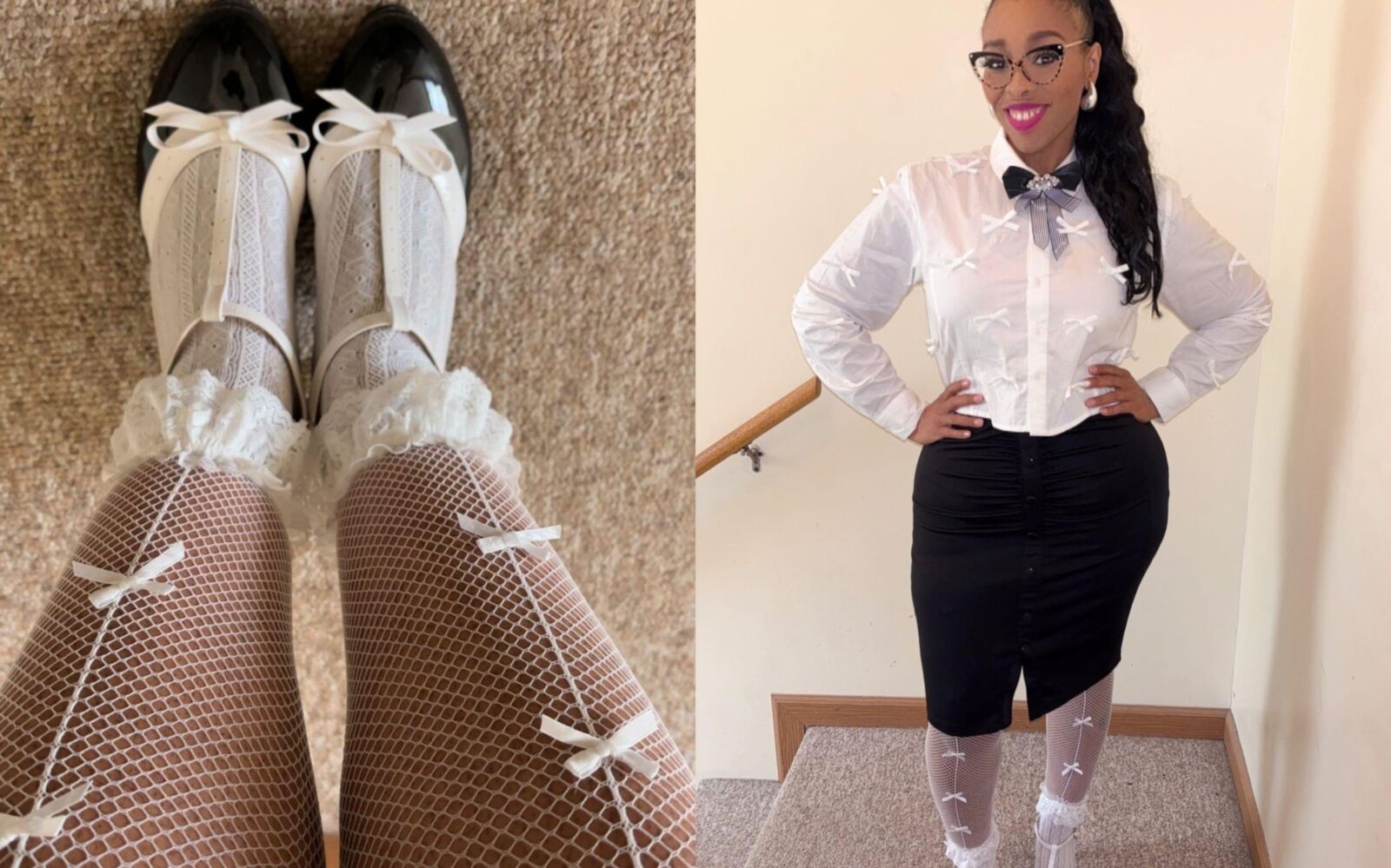 Ebony Pantyhose Beauties 