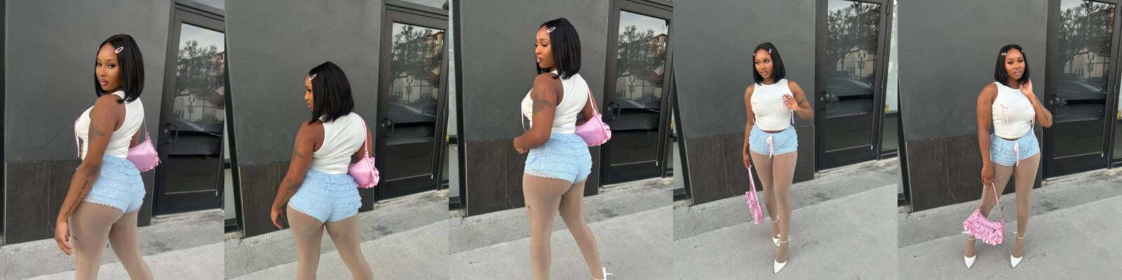 Ebony Pantyhose Beauties 