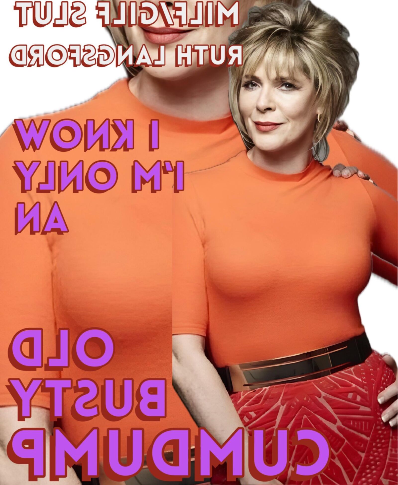 Busty Old Milf Slut Ruth Langsford, Cheap Big Tits Fuckmeat