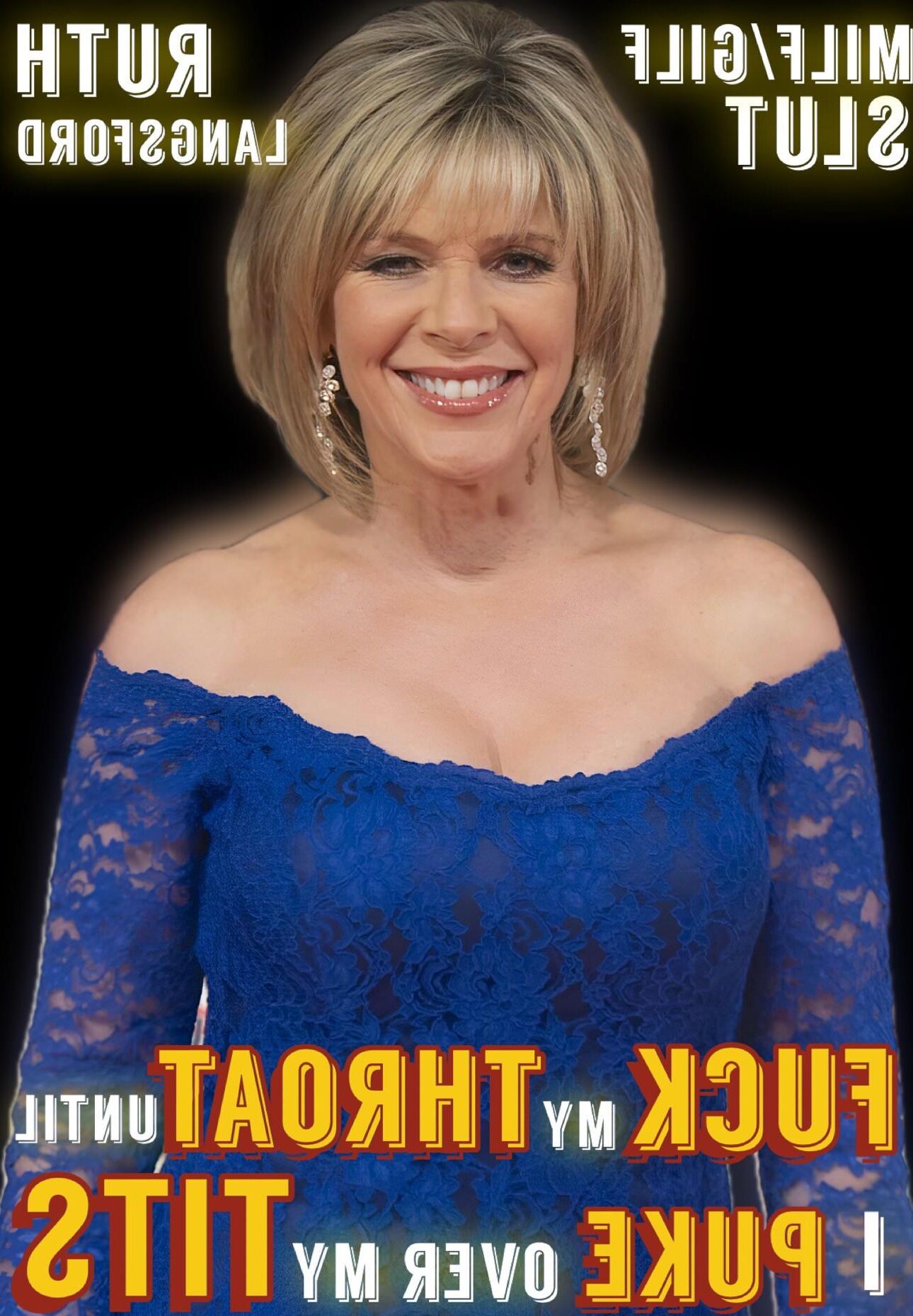 Busty Old Milf Slut Ruth Langsford, Cheap Big Tits Fuckmeat