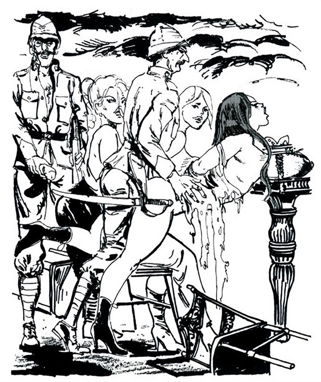 Tit crushing bondage comic images (cleaned up) 