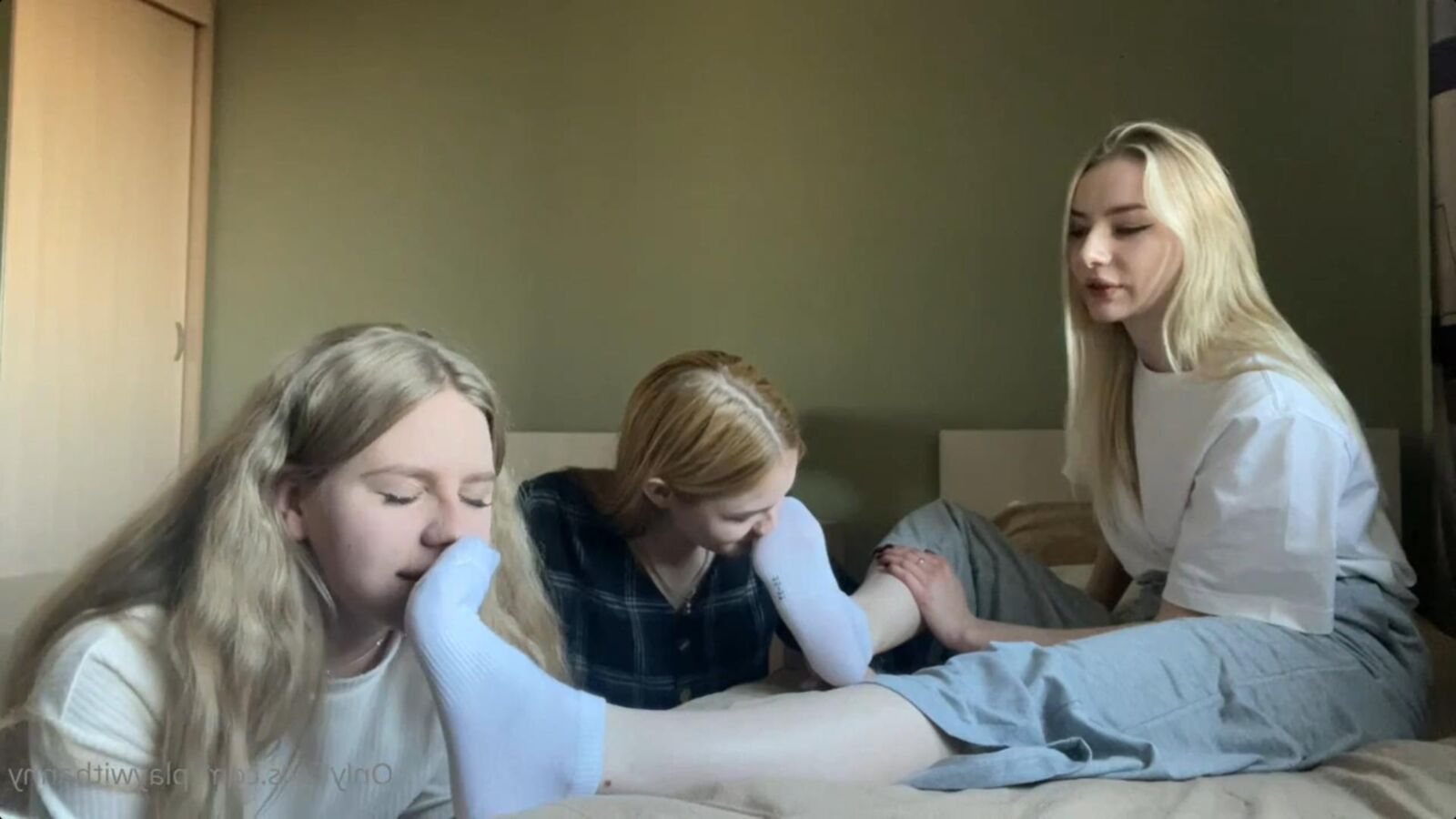  Slave girls lick beautiful feet