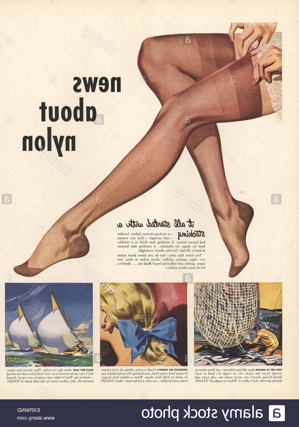 Hanging Hosiery, pantyhose drawers, discarded nylon and vintage 