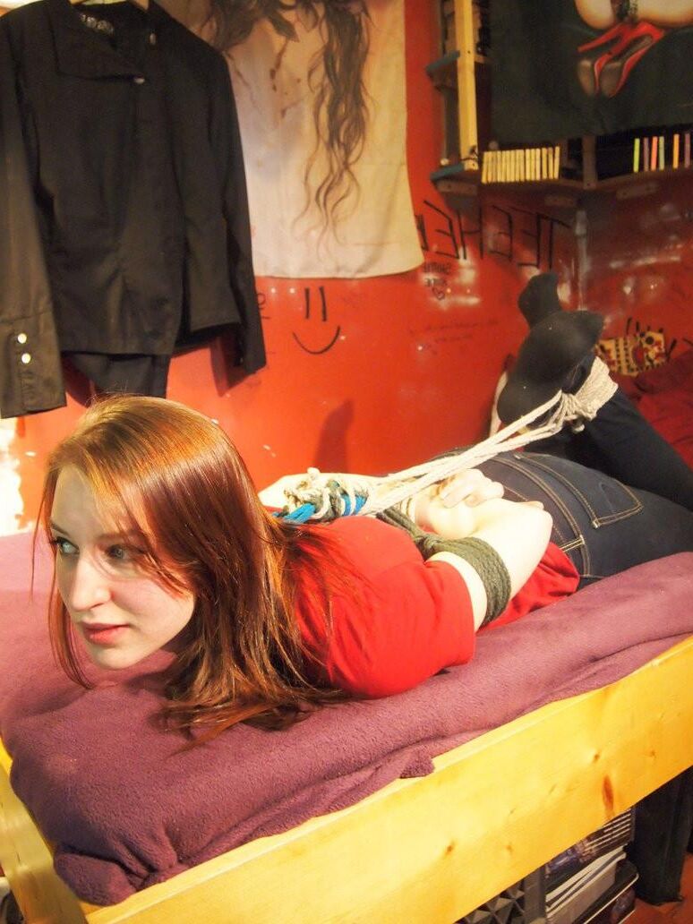 Cute girls hogtied