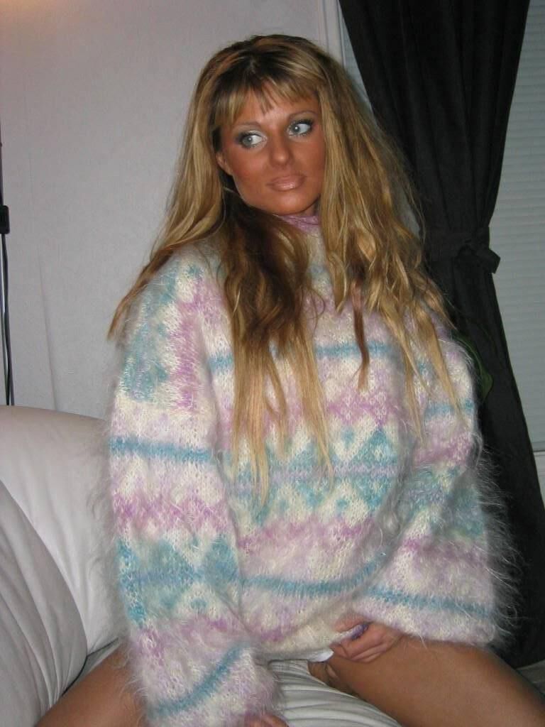 Angelique vintage angora mohair sweaters