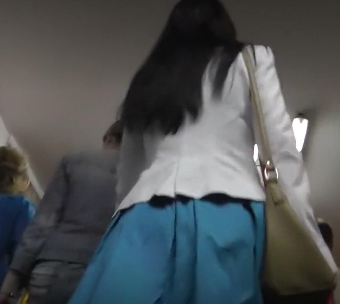 Upskirt in metro