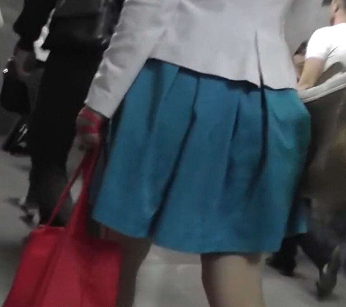 Upskirt in metro