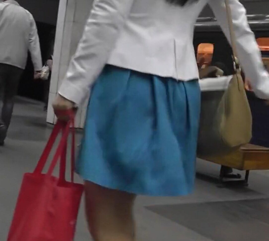 Upskirt in metro
