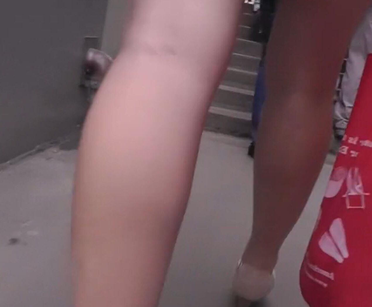 Upskirt in metro