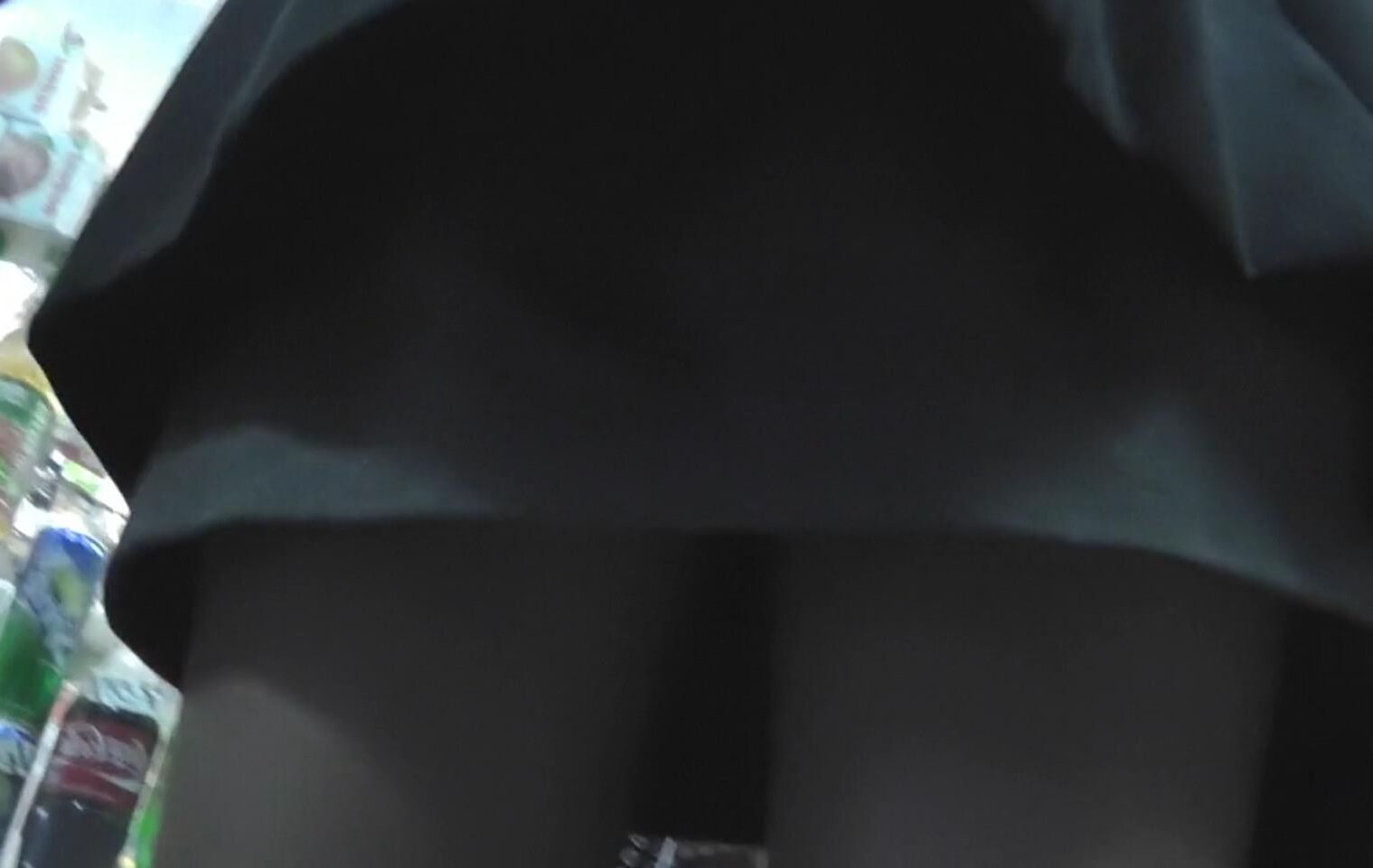 Upskirt girl in sexy heels