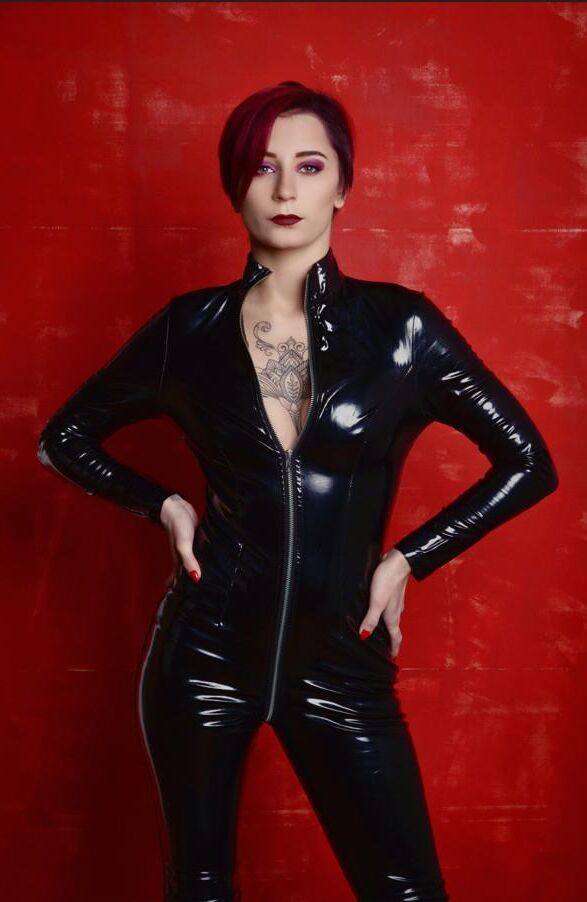 Non nude stock image short hair latex