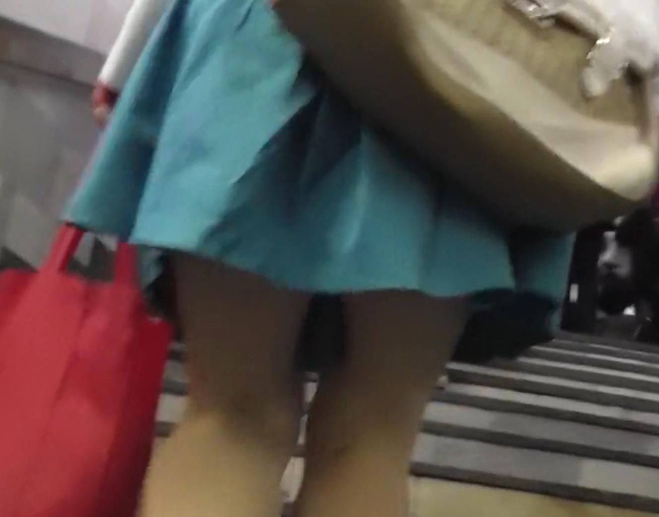 Upskirt in metro