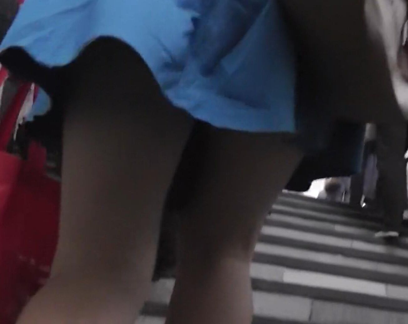 Upskirt in metro