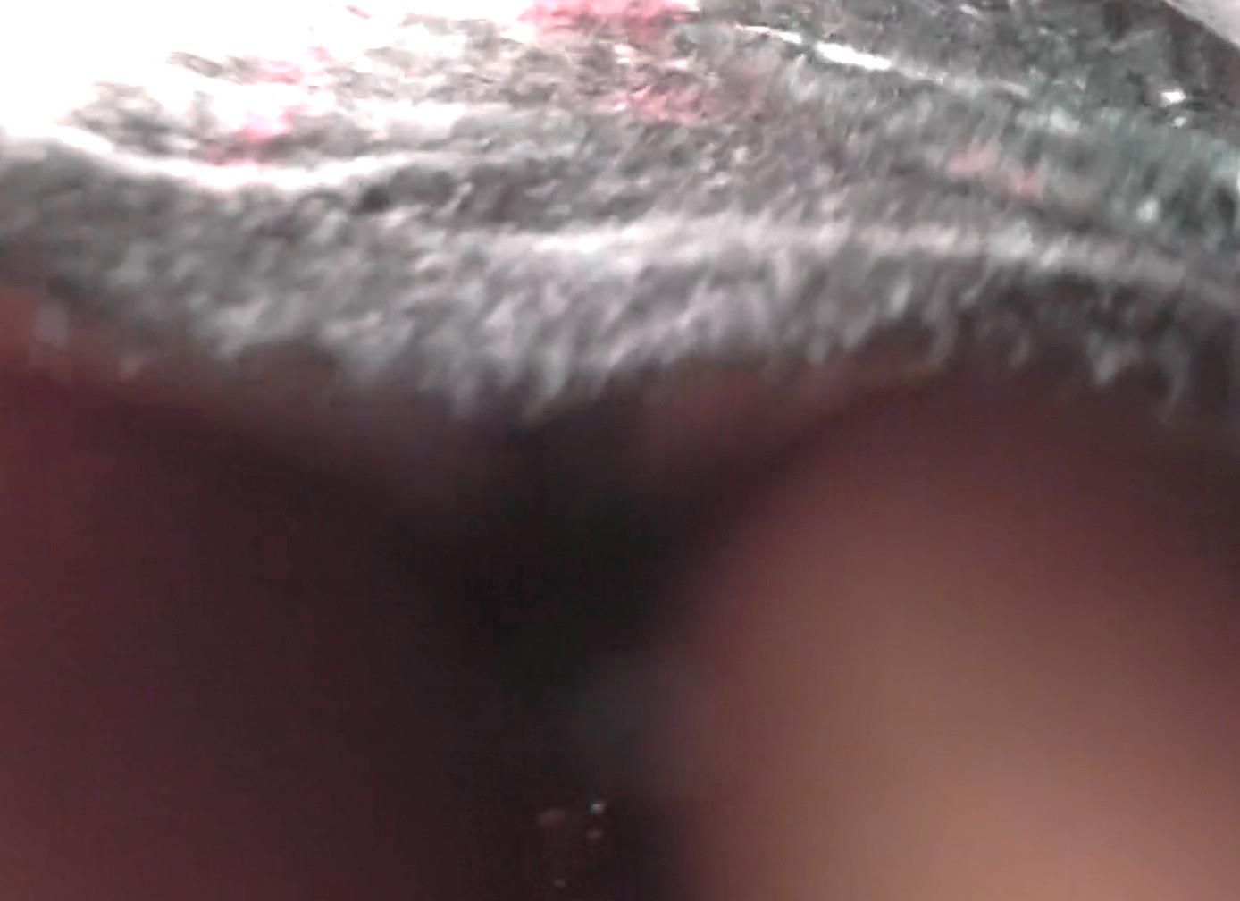 Upskirt brown pantyhose