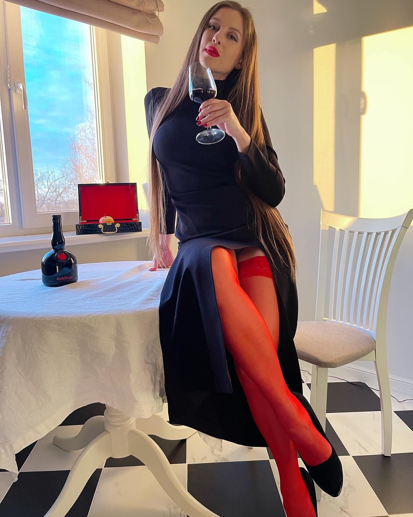 Julia Wearing Hold Ups
