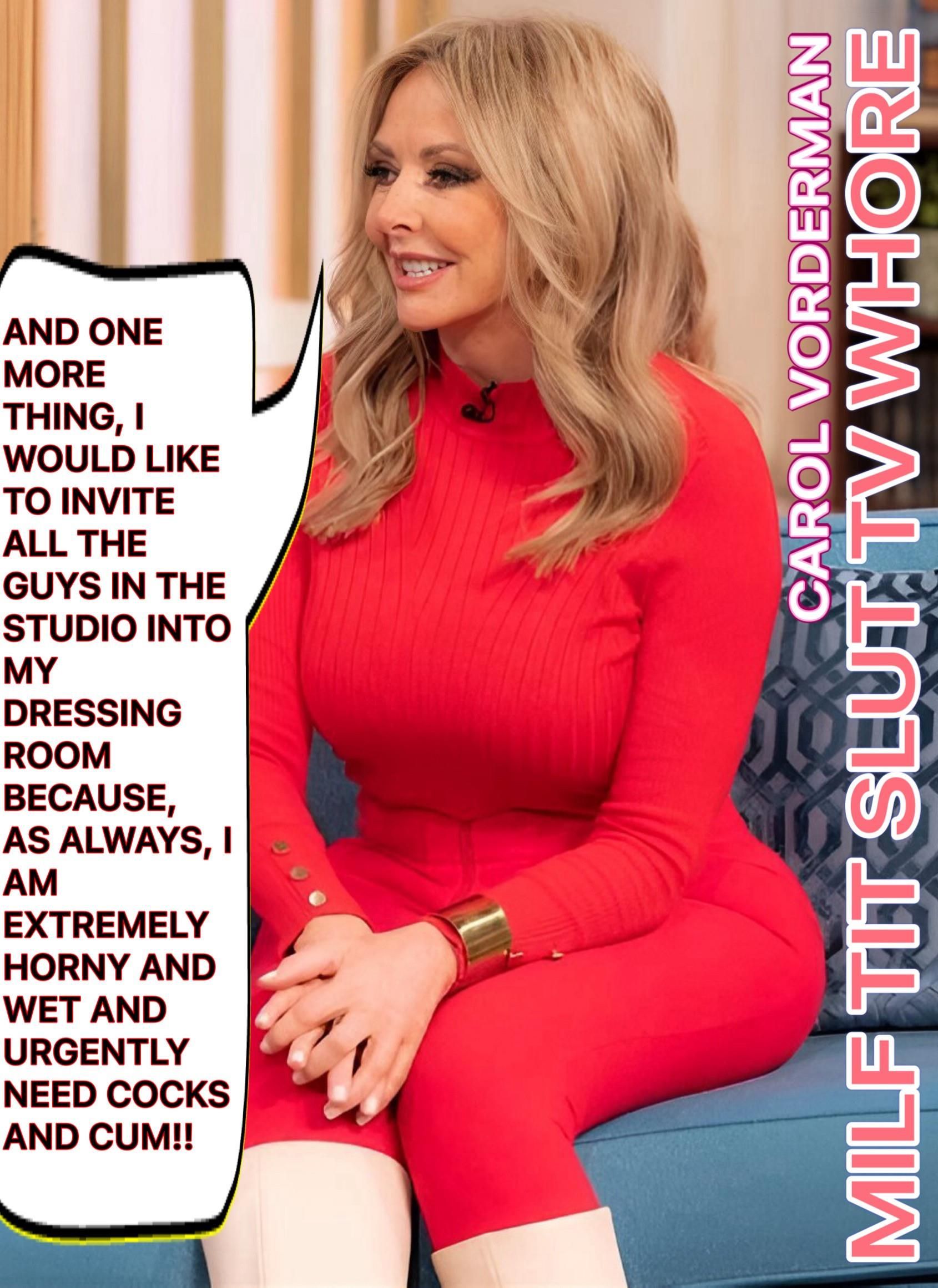 MILF Tit Slut Carol Vorderman, Fat Ass Anal Whore