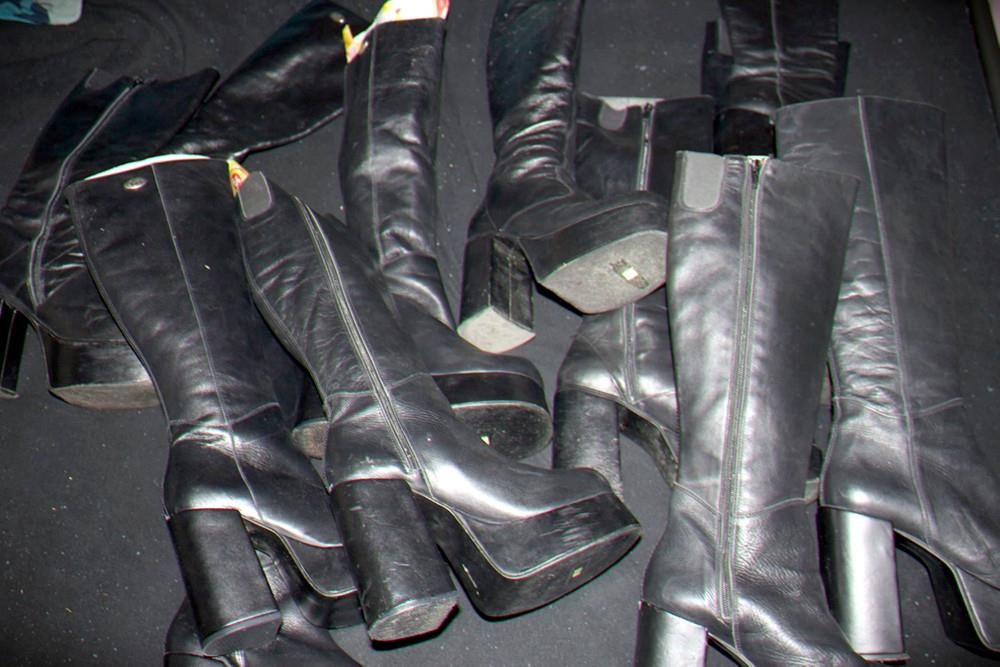 Plateaustiefel ab spritzen