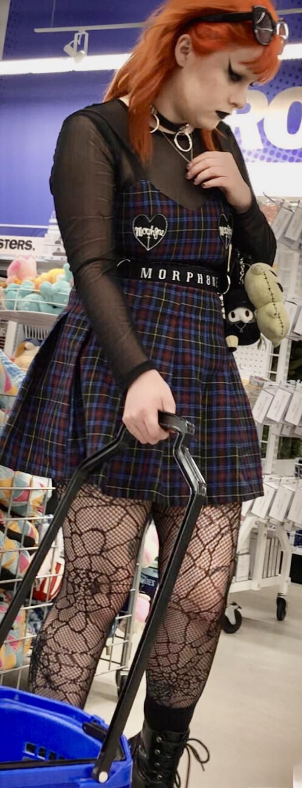 Candid tights creeping 