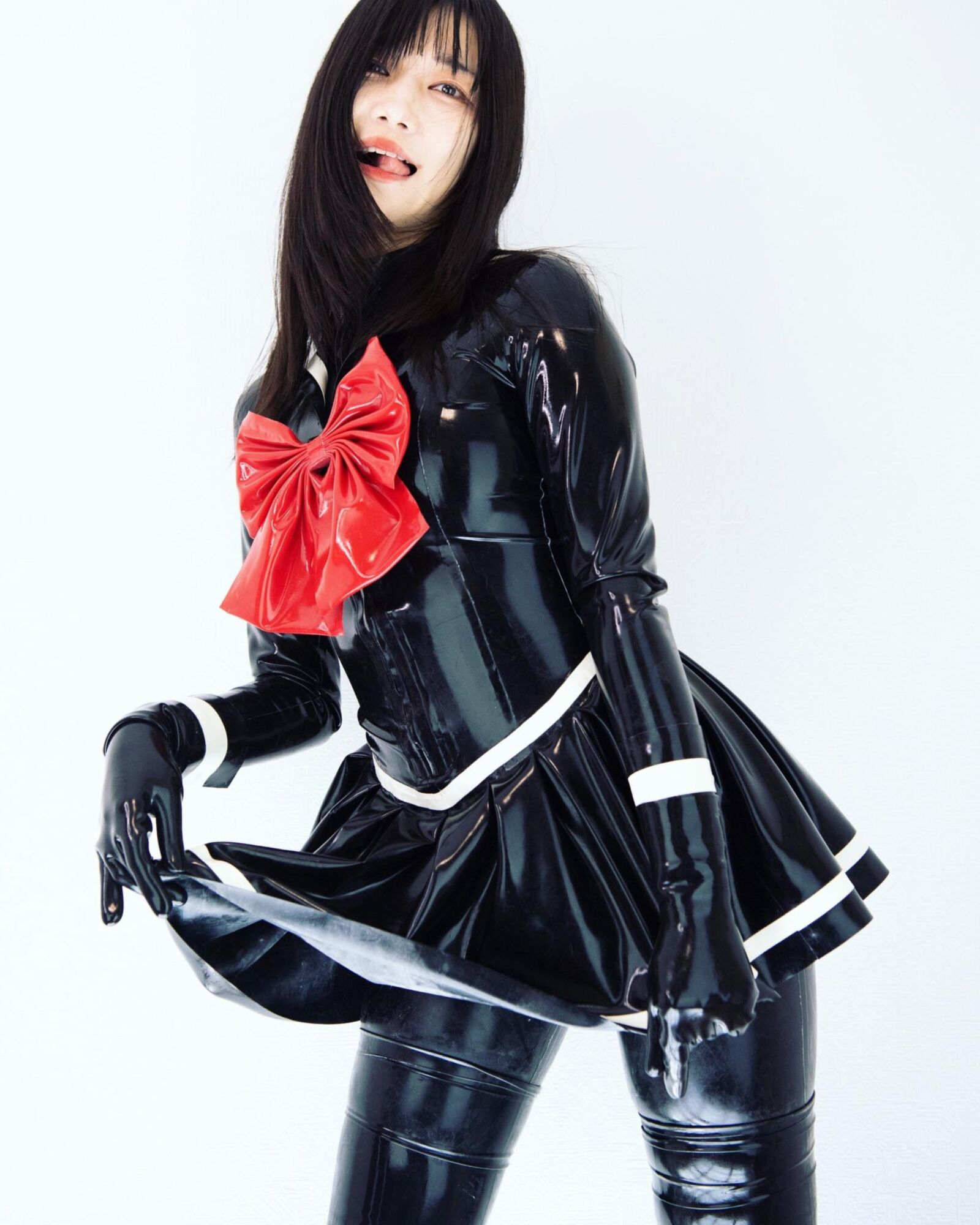 Asian, Lack, Nylons 